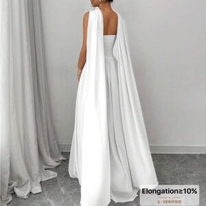 White Maxi Dress with Scarf